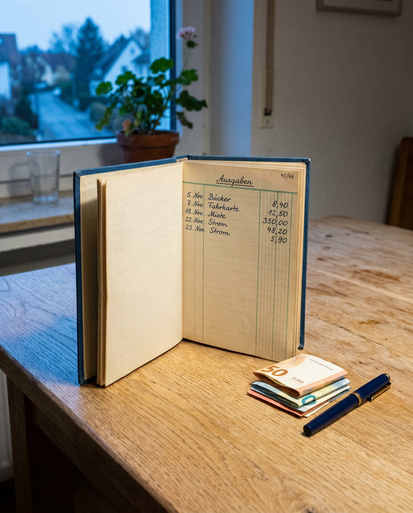 Monatsbuch in Preussisch-Blau
